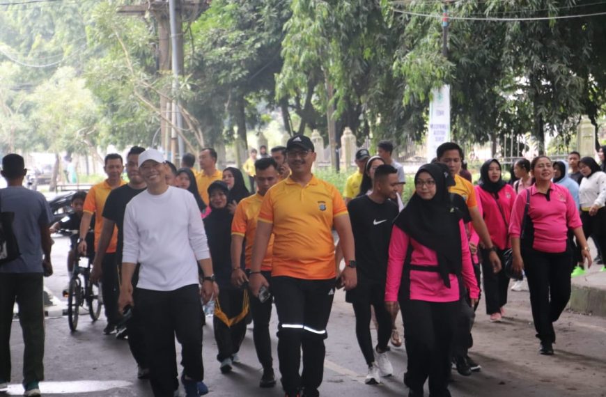 Peringati HUT Bhayangkara ke-79, Polres Langkat Gelar Bhayangkara Sport Day (BSD)