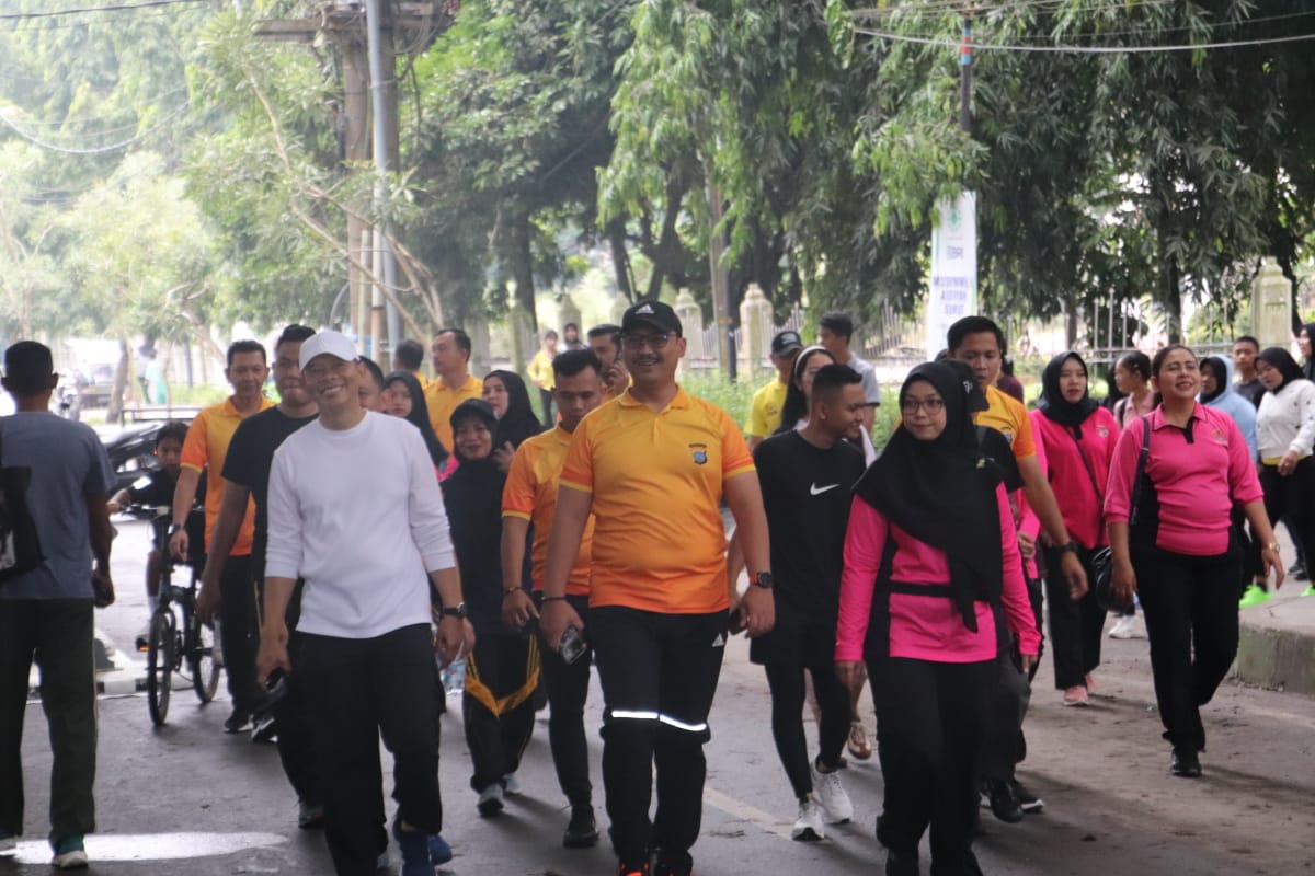 Peringati HUT Bhayangkara ke-79, Polres Langkat Gelar Bhayangkara Sport Day (BSD)