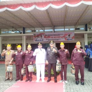Danramil 0201-02/MT Hadiri Upacara HUT RI ke-80 di Kecamatan Medan Perjuangan