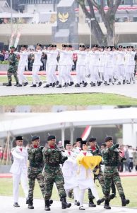 HUT ke-80 Kemerdekaan RI, Gubernur, Wagub, dan Sekdaprov Sumut Kompak Pakai Baju Adat