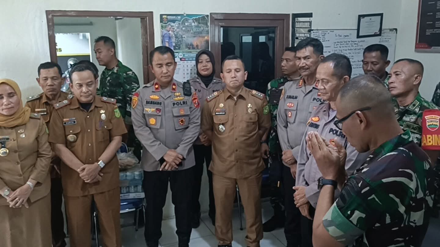 Kapolsek dan Muspika Kecamatan Medan Sunggal Silahturahmi ke Koramil 0201-06/MS, Berikan Ucapan Selamat HUT TNI ke-80