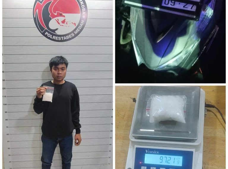 Pengedar Sabu BB 95,81 Gram Digrebek Polisi