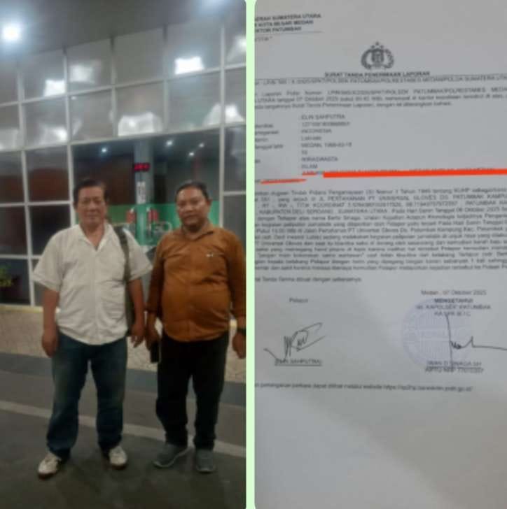Wartawan Dianiaya Preman Melapor ke Polisi, diduga Suruhan PT Universal Gloves