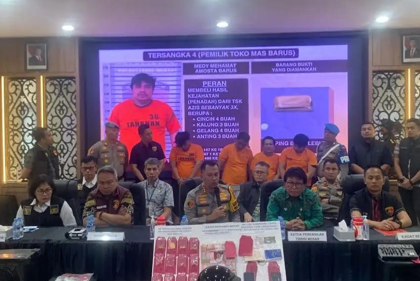 Polrestabes Medan Ungkap Kasus Pembakaran Rumah Hakim Di Medan