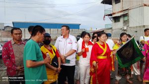 Ketua Tridharma Komda Sumut Dampingi Pembimas Kementrian Agama Buddha Sumut Hadiri HUT Dewa Kim Chai Tay Zhu di Vihara Kusinara Bagan Belawan