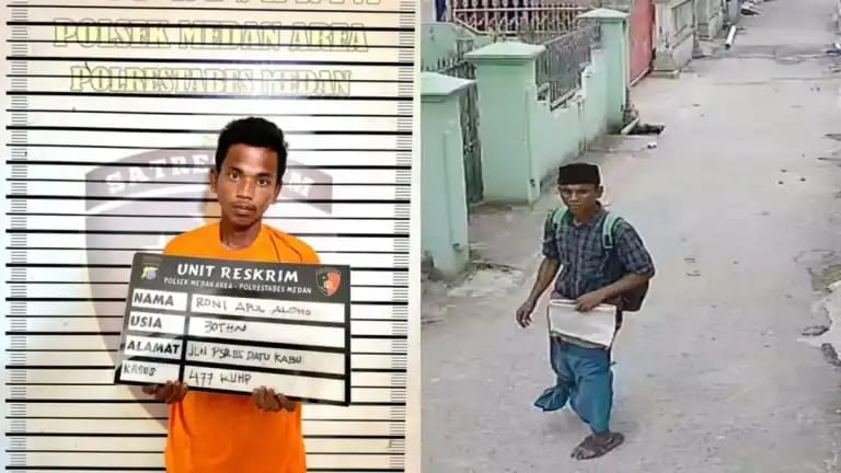 Modus Minta Sumbangan Ternyata Pencuri, Pelaku Di Ringkus Polsek Medan Area