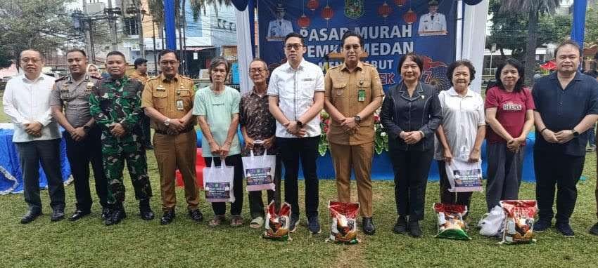Sambut Imlek 2026, Pemko Medan Buka Pasar Murah Bahan Pokok di Dua Kecamatan