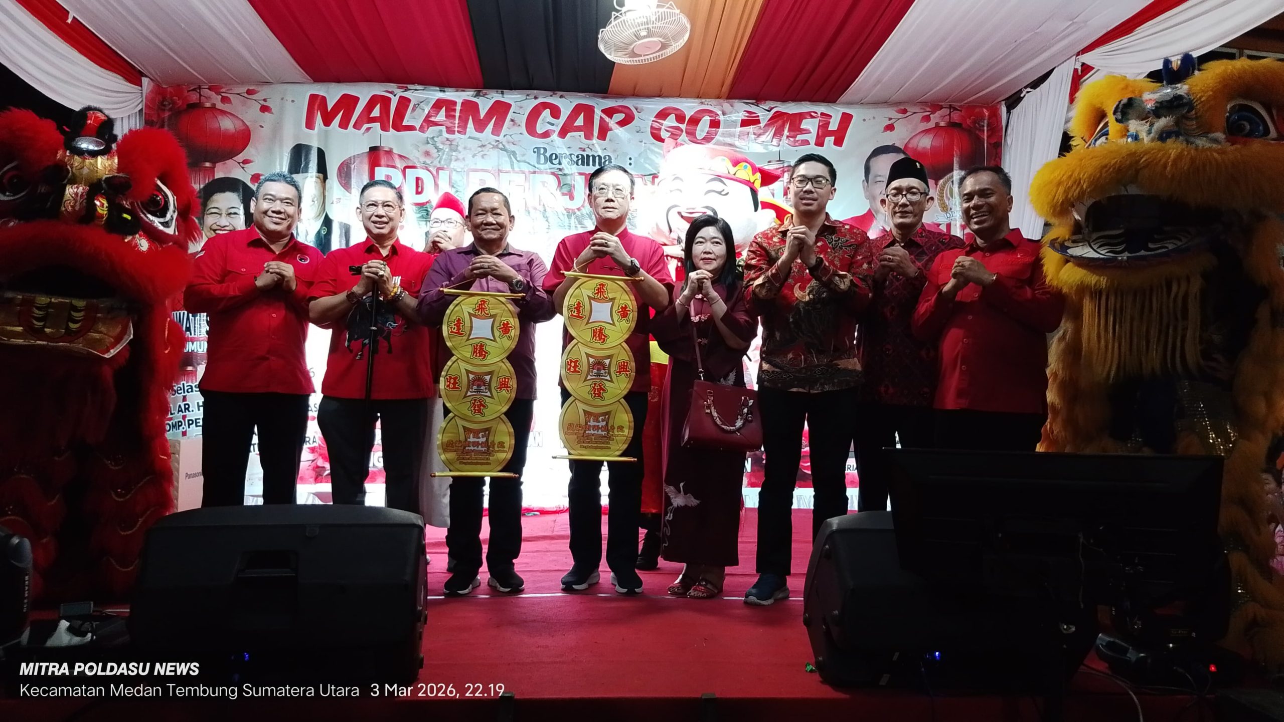 Perayaan Malam Cap Go Meh 2577 Kongzili Di Kompek Perumahan Bakung Cukup Meriah Di Hadiri Ketua DPRD Medan