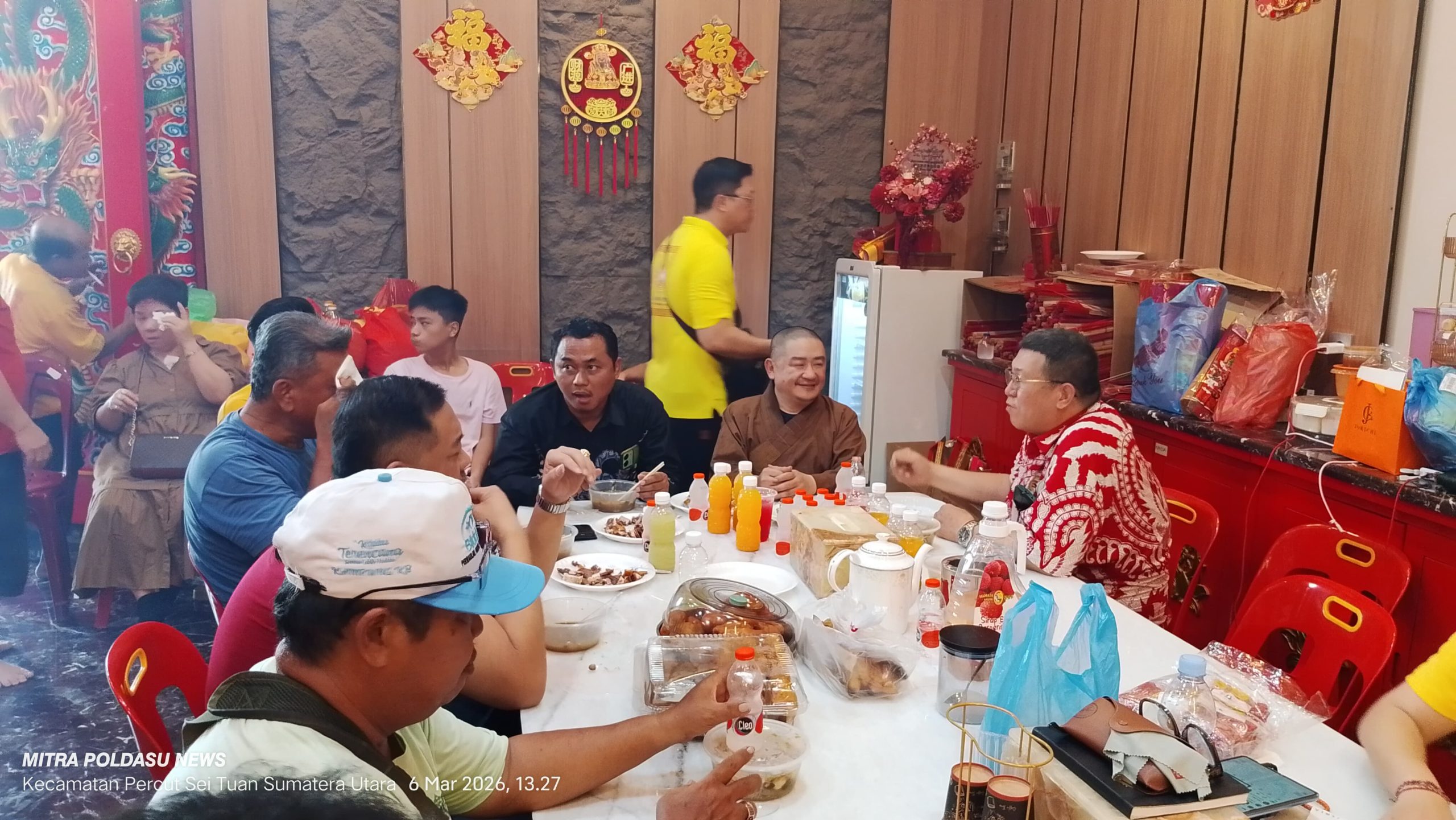 Tridharma Komda Sumut PTITD.SI 67 Menghadiri Undangan Perayaan Hut Dewa Di Cetiya Buddha Zhunti Insan Semesta