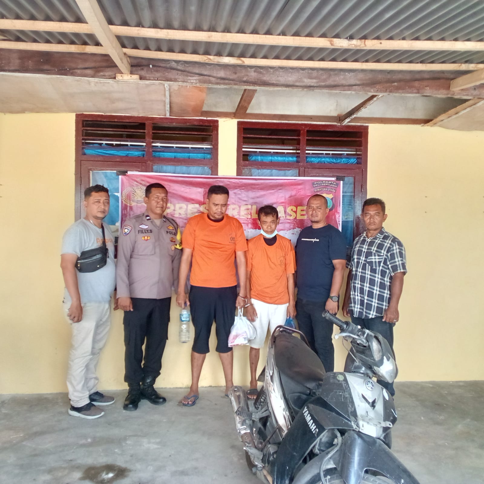 Polsek Namorambe Deliserdang Ciduk 2 Pelaku Curanmor