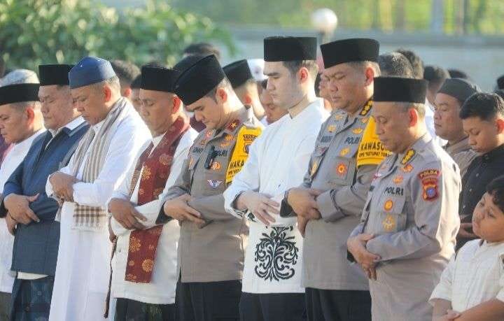 Polda Sumut Gelar Shalat Idul Fitri 1447 H, di Lingkungan Mapolda Sumut