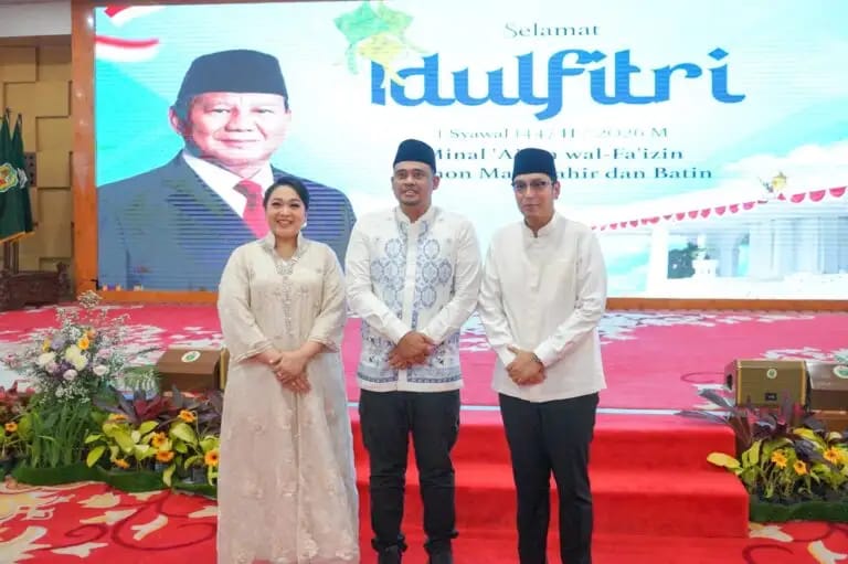 Open House Idulfitri Gubenur Sumut di jadiri Wali Kota Medan