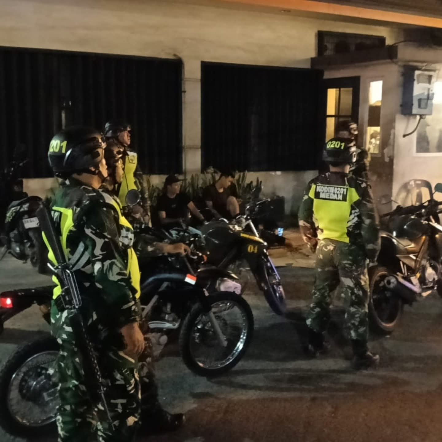 Patroli Motoris Kodim 0201/Medan Ditingkatkan Disuasana Lebaran 1447 H