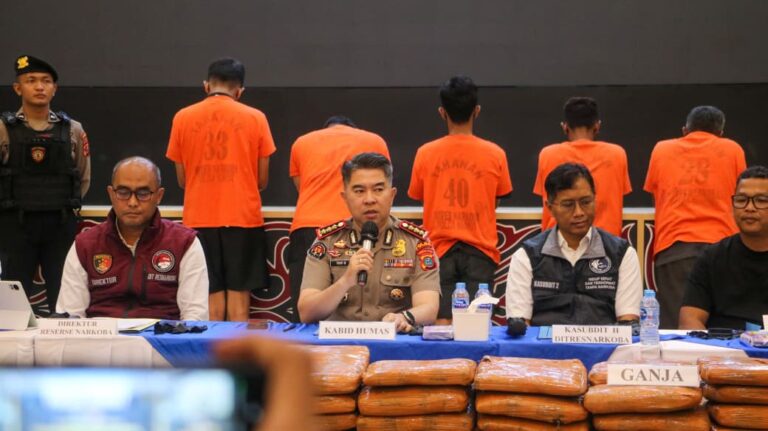 Selamatkan Ratusan Ribu Jiwa, Polda Sumut Gagalkan Peredaran 72 Kg Sabu dan 151 Kg Ganja