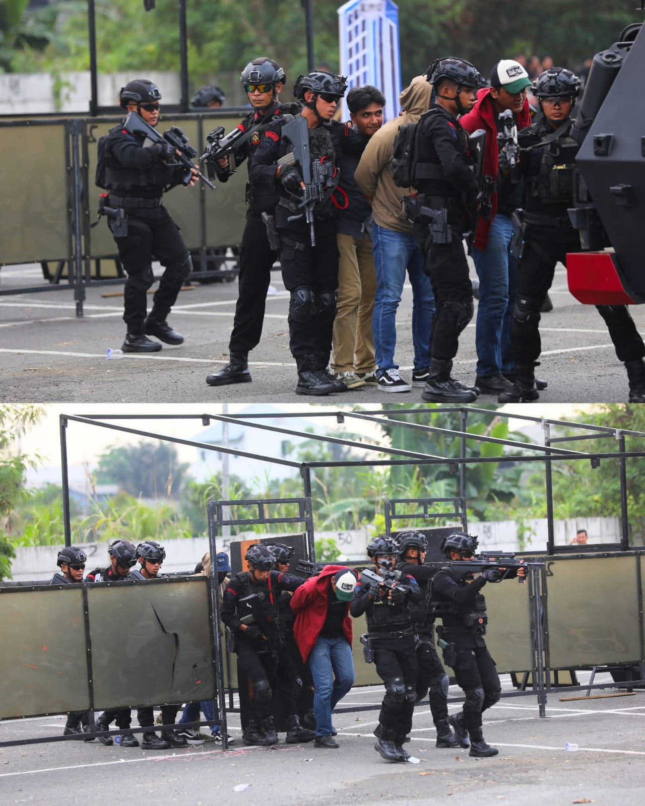 Simulasi Siapamkota Polrestabes Medan Untuk Perlindungan Kepada Masyarakat