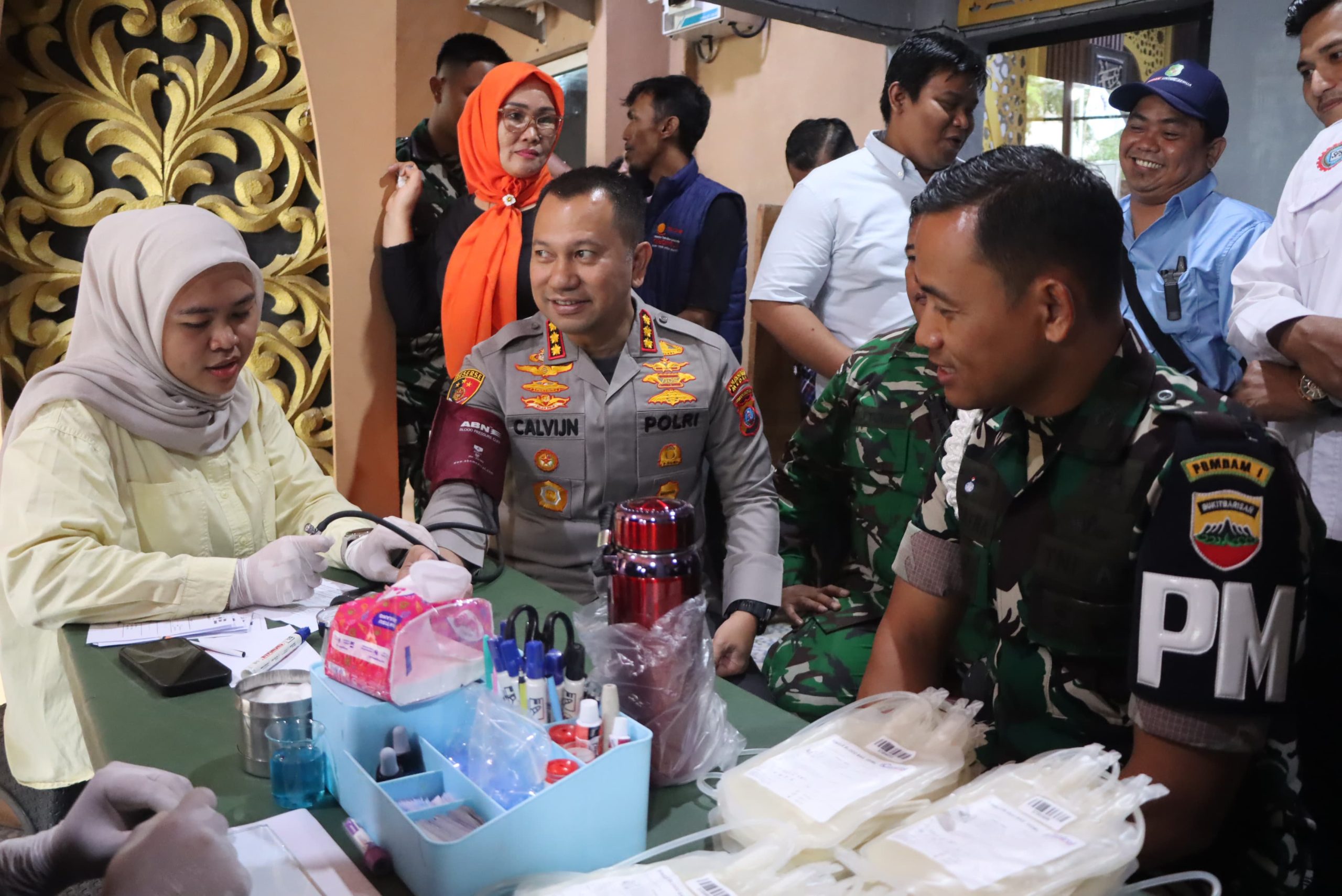 May Day Di Medan, KSPSI AGN Sumut Jalan Santai Hingga Donor Darah Bareng TNI-Polri